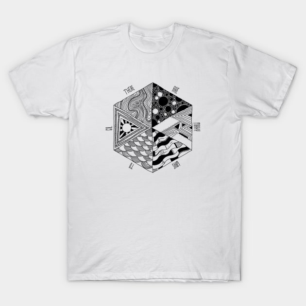 Trippy Hexagon T-Shirt by OsFrontis